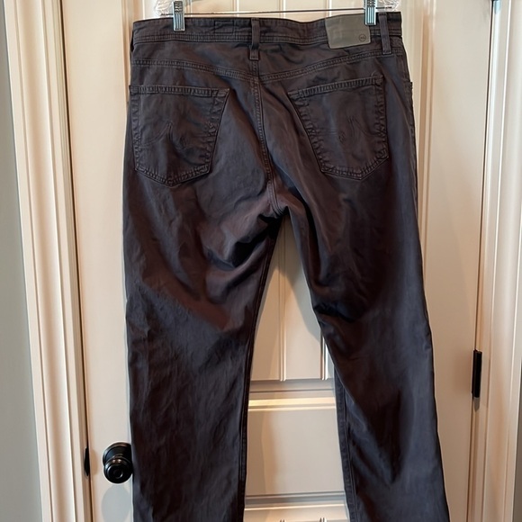 ADRIANO Goldschmied The Graduate tailored leg soft Jean pants dark gray 36x32 - Picture 11 of 17